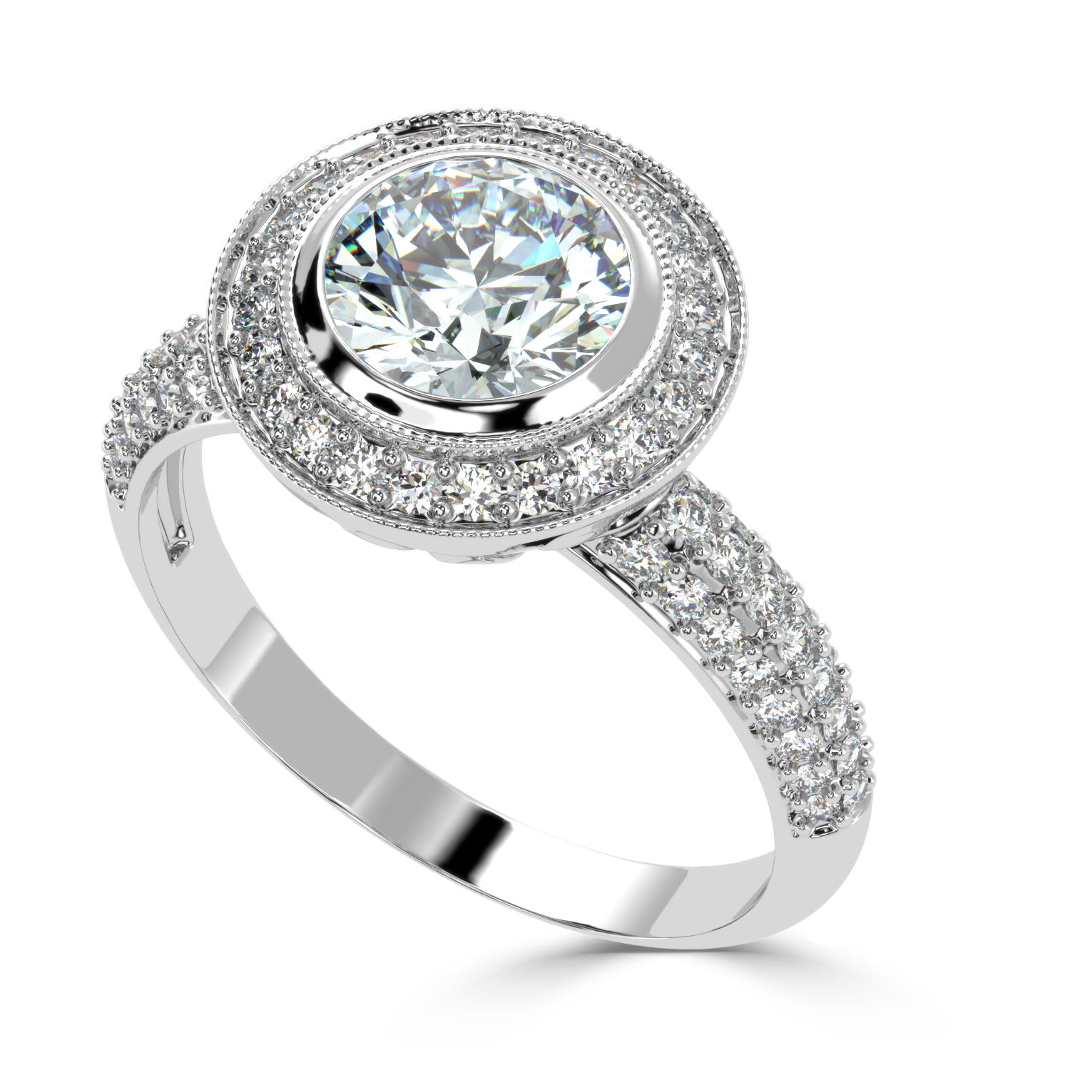 Buy 1.55Ct Solitaire Natural Diamond Ring |SolitaireKart